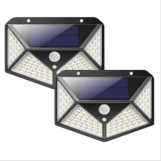 "The Pyramid" 100 LED Solar Outdoor Light (Set of 2)